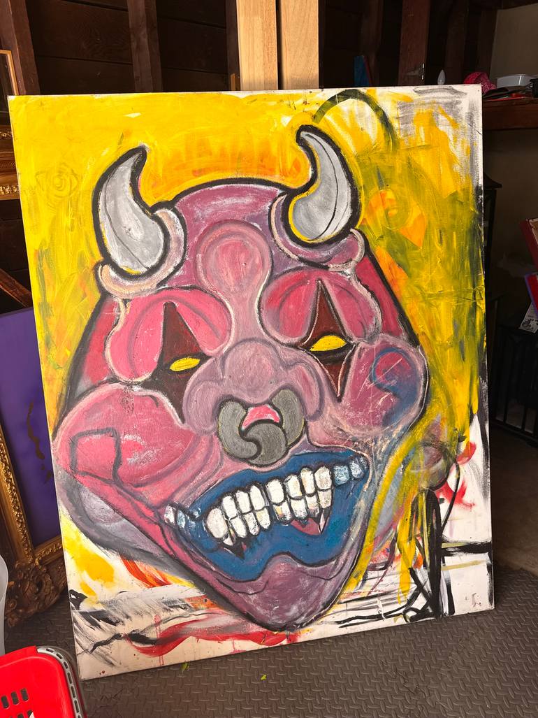 Original Abstract Cartoon Painting by James Maclean