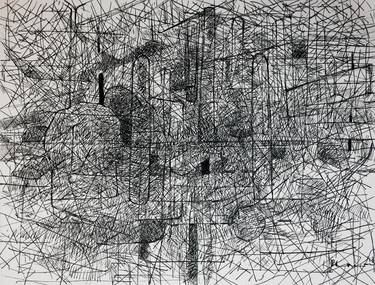 Original Abstract Expressionism Architecture Drawings by Görkem Dikel