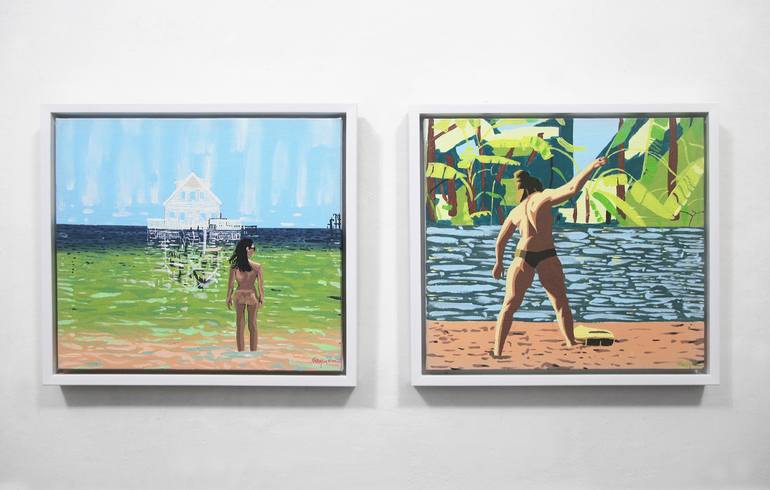 Original Figurative People Painting by Görkem Dikel