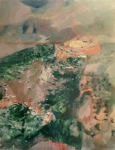 Original Abstract Landscape Paintings by Görkem Dikel
