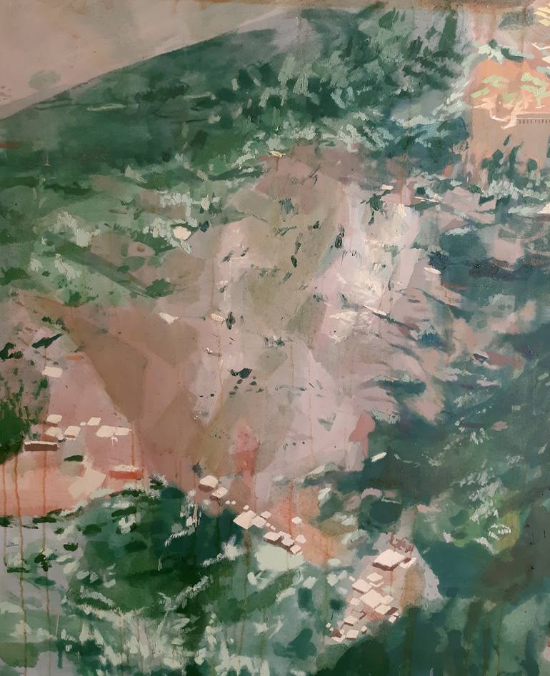 Original Abstract Landscape Painting by Görkem Dikel