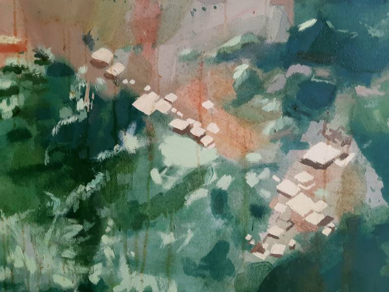 Original Abstract Landscape Painting by Görkem Dikel