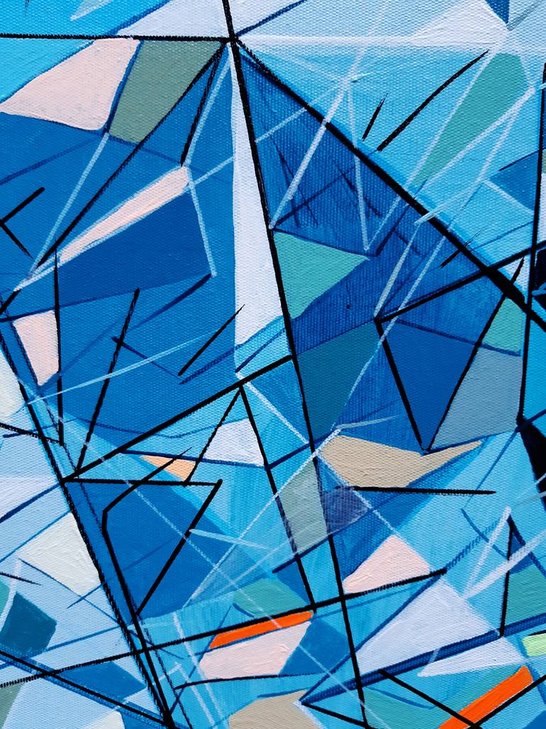 Original Cubism Geometric Painting by Görkem Dikel