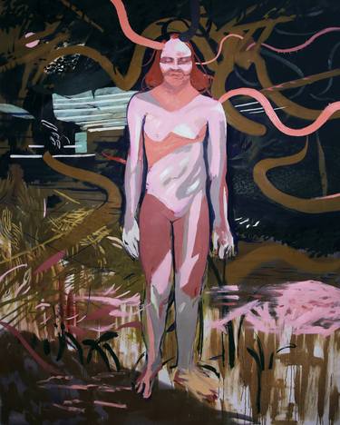 Original Figurative Nude Paintings by Görkem Dikel