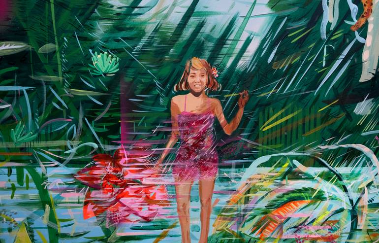 Original Figurative Botanic Painting by Görkem Dikel