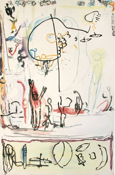 Original Conceptual Abstract Painting by Joe Ginsberg