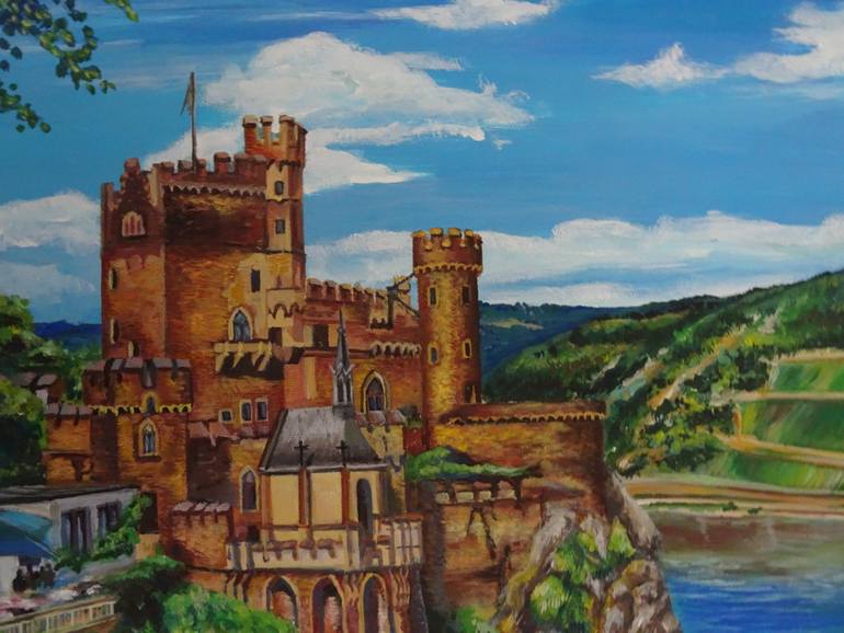 Original Expressionism Architecture Painting by Olga Milova
