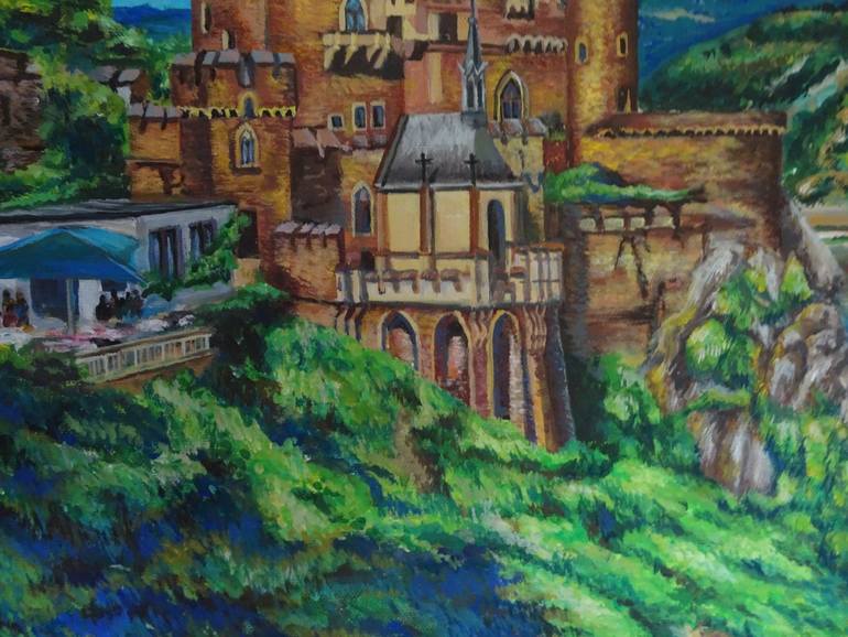 Original Expressionism Architecture Painting by Olga Milova