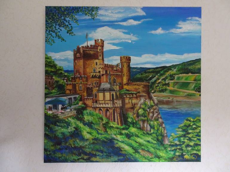 Original Expressionism Architecture Painting by Olga Milova