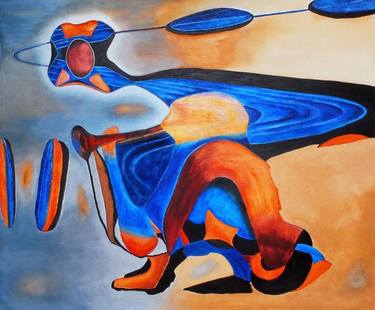 Original Surrealism Abstract Paintings by Mirta Benavente