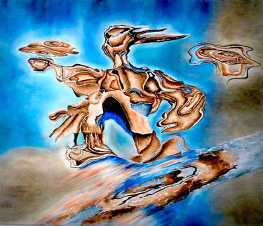 Original Surrealism Abstract Paintings by Mirta Benavente