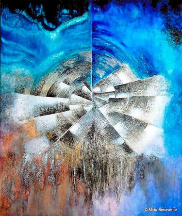 Original Fine Art Abstract Paintings by Mirta Benavente