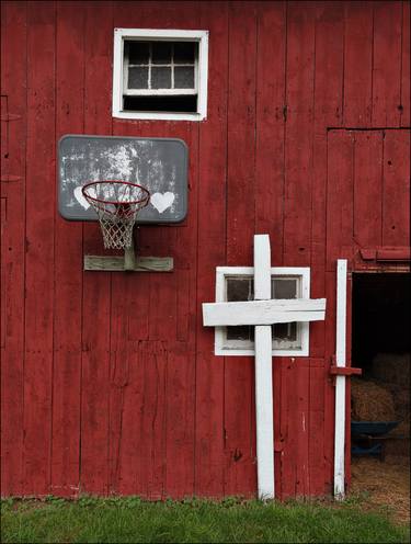 Barn, Cross, and Basketball thumb