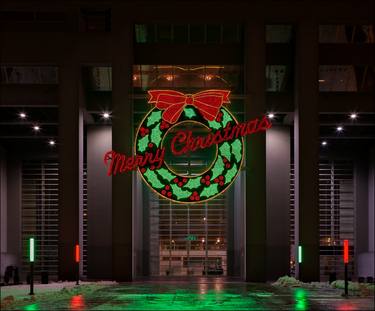 Fort Wayne's Merry Christmas Wreath thumb