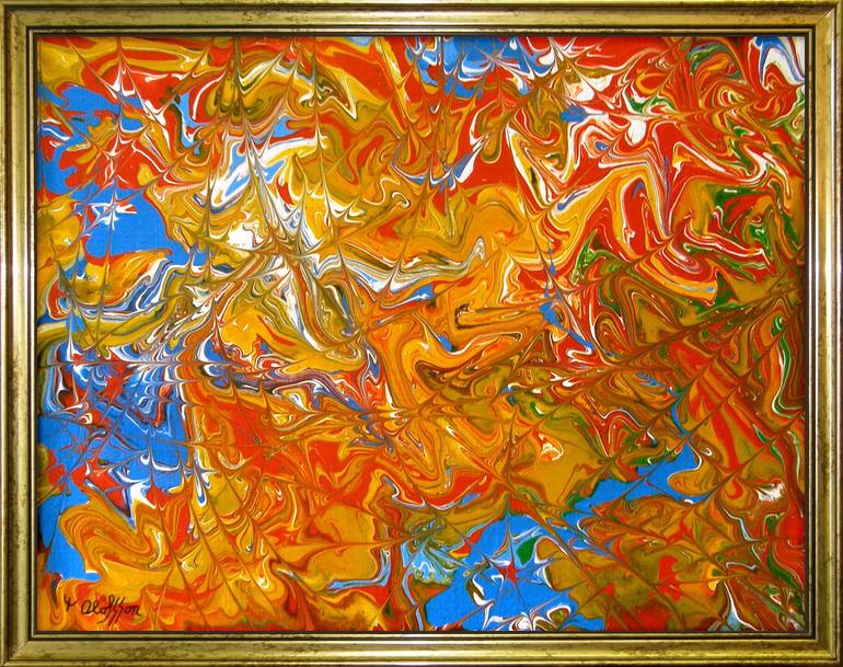 Original Abstract Painting by Tommie Olofsson