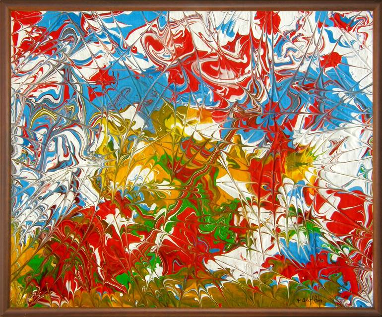 Original Abstract Expressionism Abstract Painting by Tommie Olofsson