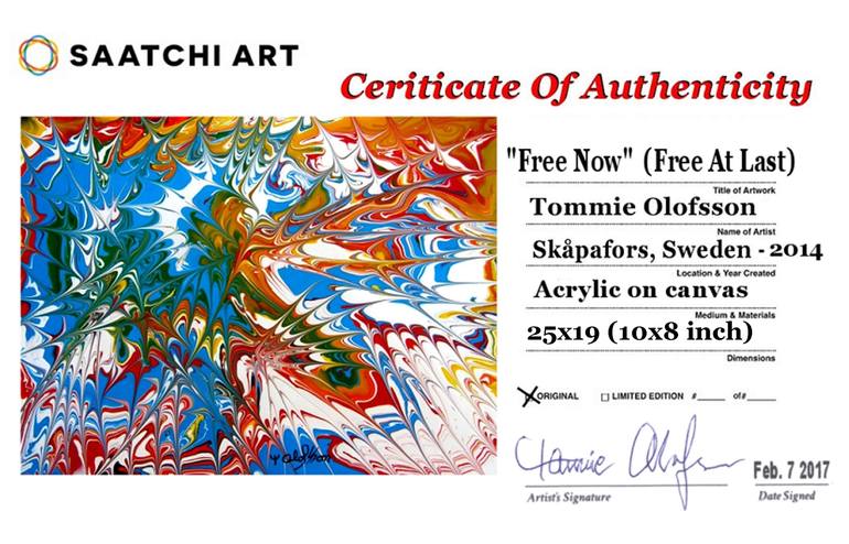 Original Abstract Painting by Tommie Olofsson