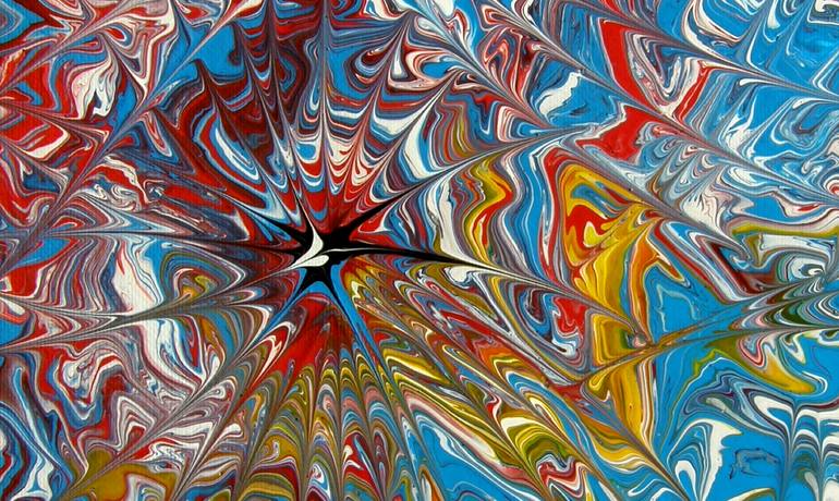 Original Abstract Expressionism Abstract Painting by Tommie Olofsson