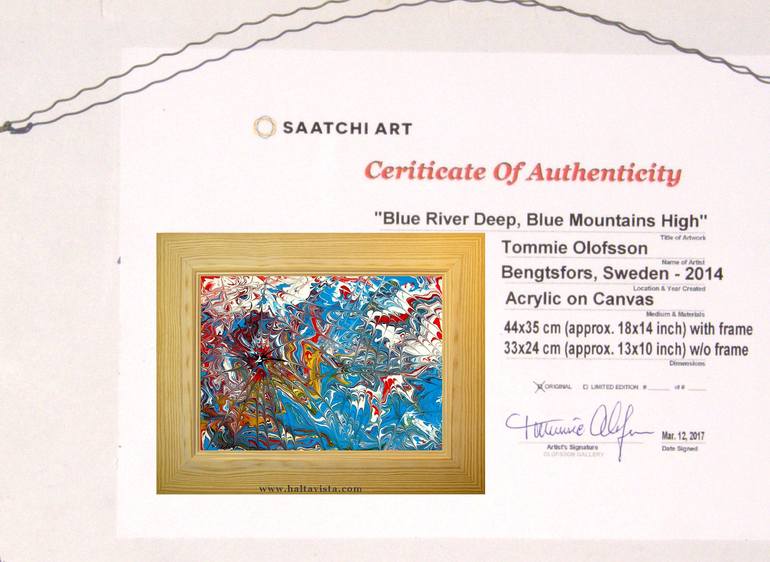 Original Abstract Expressionism Abstract Painting by Tommie Olofsson