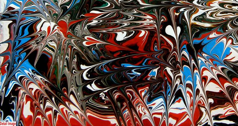 Original Abstract Expressionism Abstract Painting by Tommie Olofsson