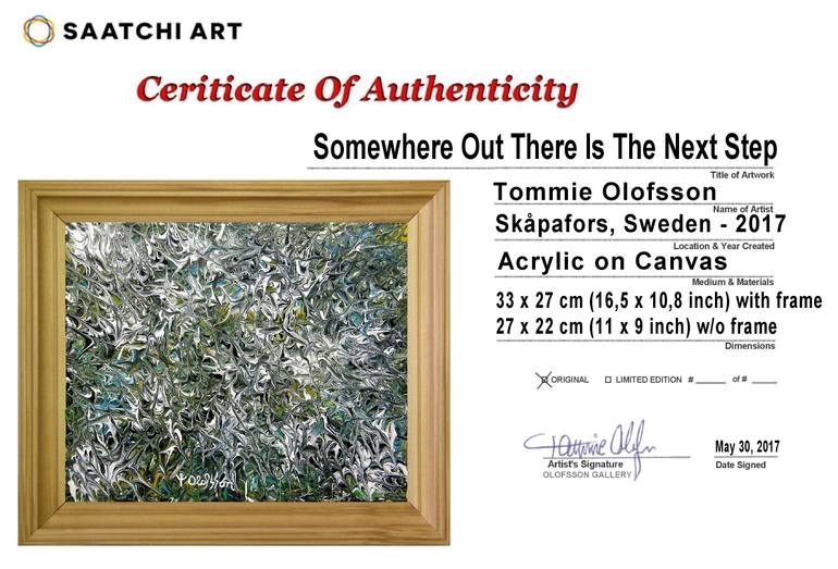 Original Abstract Expressionism Abstract Painting by Tommie Olofsson
