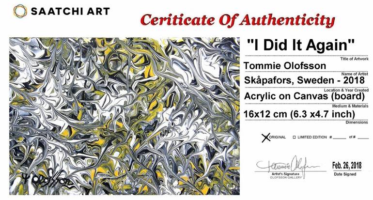 Original Abstract Expressionism Abstract Painting by Tommie Olofsson