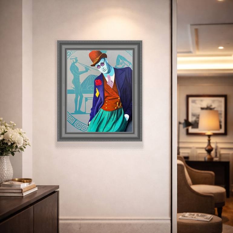 Original Conceptual People Painting by Darwin Stead Studio
