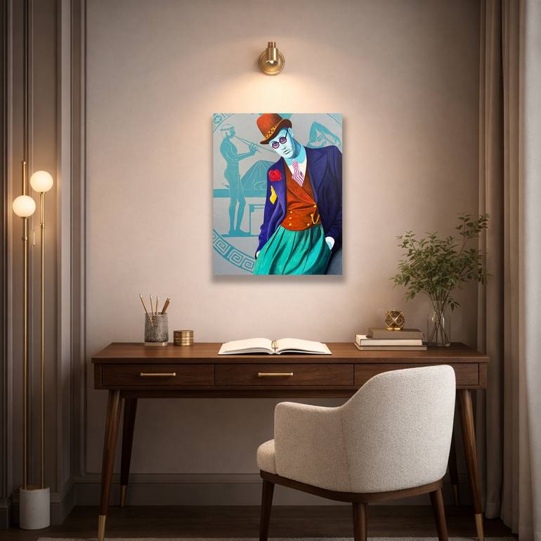 Original Conceptual People Painting by Darwin Stead Studio