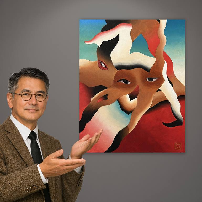Original Conceptual Abstract Painting by Darwin Stead Studio