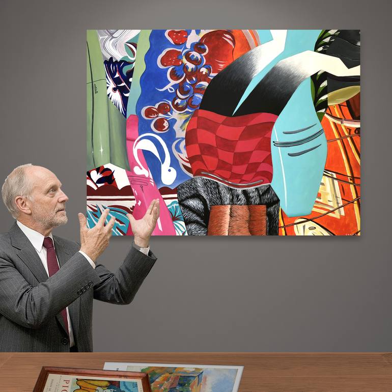Original Conceptual Still Life Painting by Darwin Stead Studio