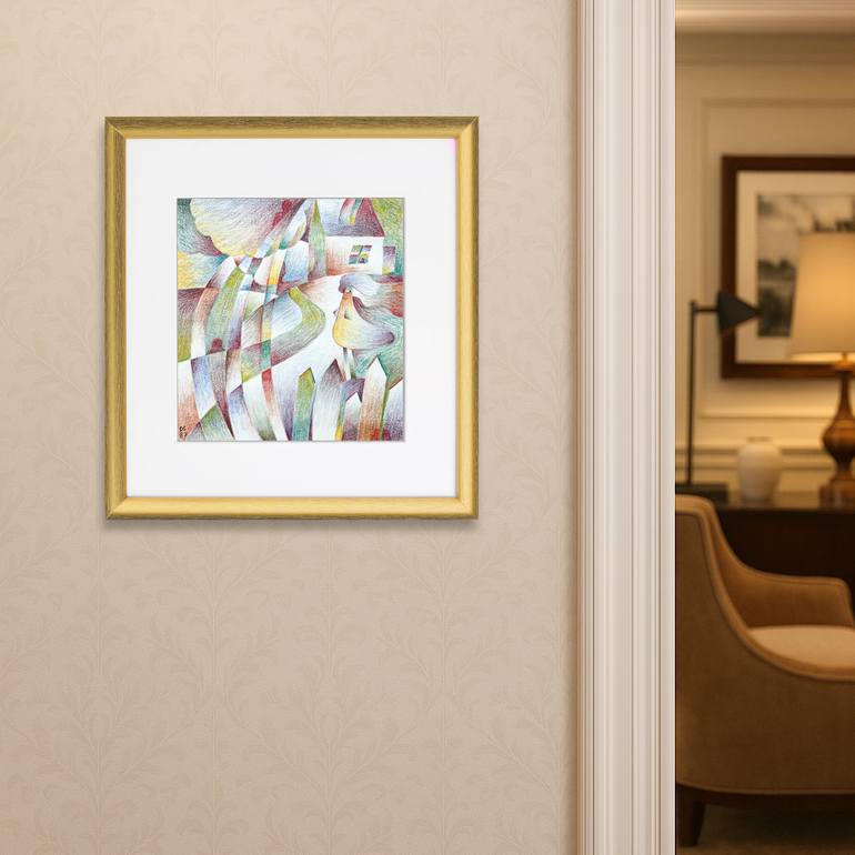 Original Abstract Expressionism Fantasy Drawing by Darwin Stead Studio