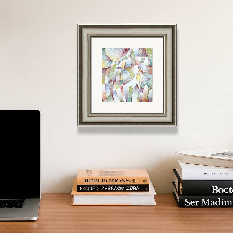 Original Abstract Expressionism Fantasy Drawing by Darwin Stead Studio