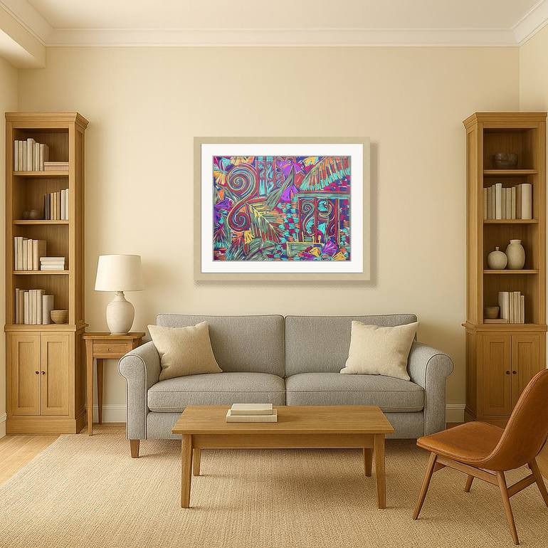 Original Contemporary Abstract Drawing by Darwin Stead Studio