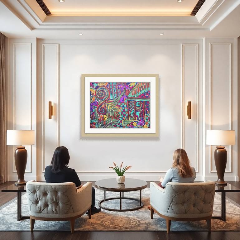 Original Contemporary Abstract Drawing by Darwin Stead Studio