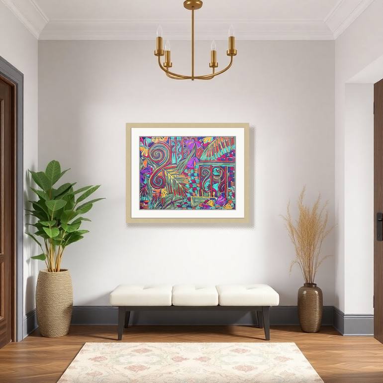 Original Contemporary Abstract Drawing by Darwin Stead Studio
