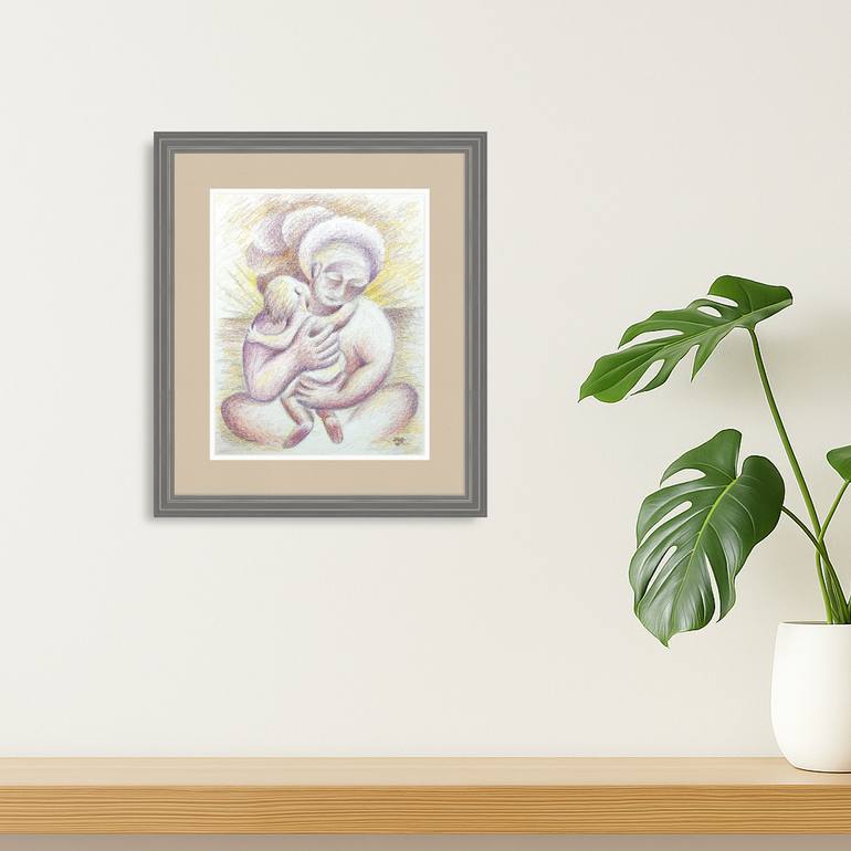 Original Abstract Expressionism Fantasy Drawing by Darwin Stead Studio