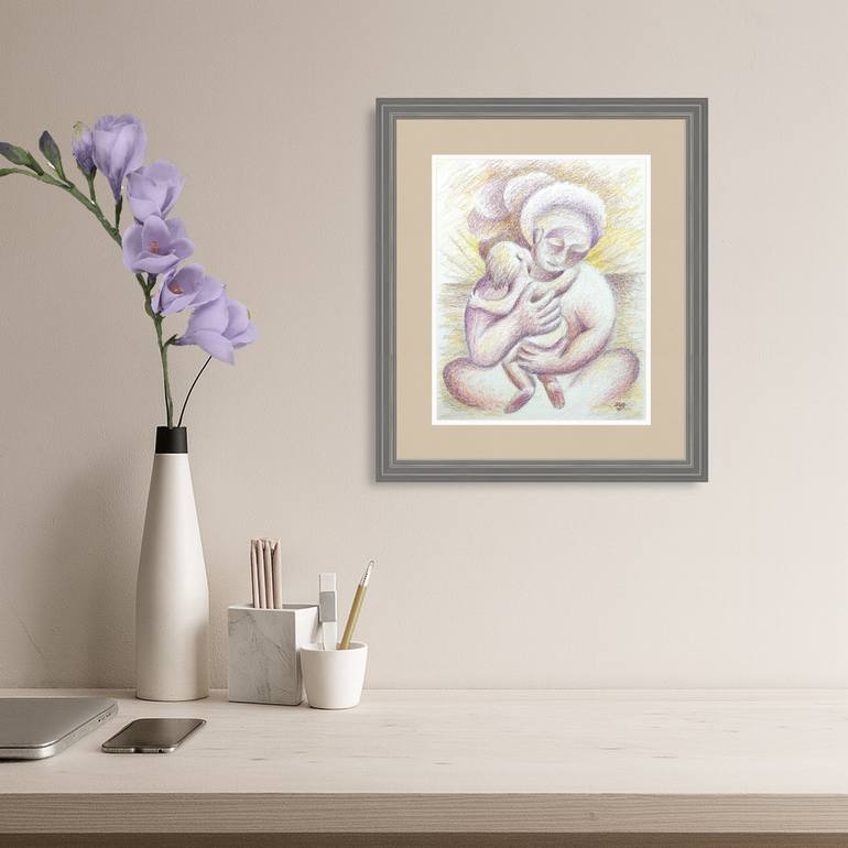 Original Abstract Expressionism Fantasy Drawing by Darwin Stead Studio