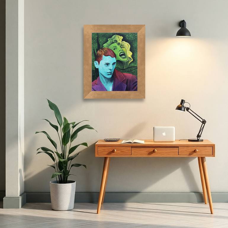 Original Conceptual Abstract Painting by Darwin Stead Studio