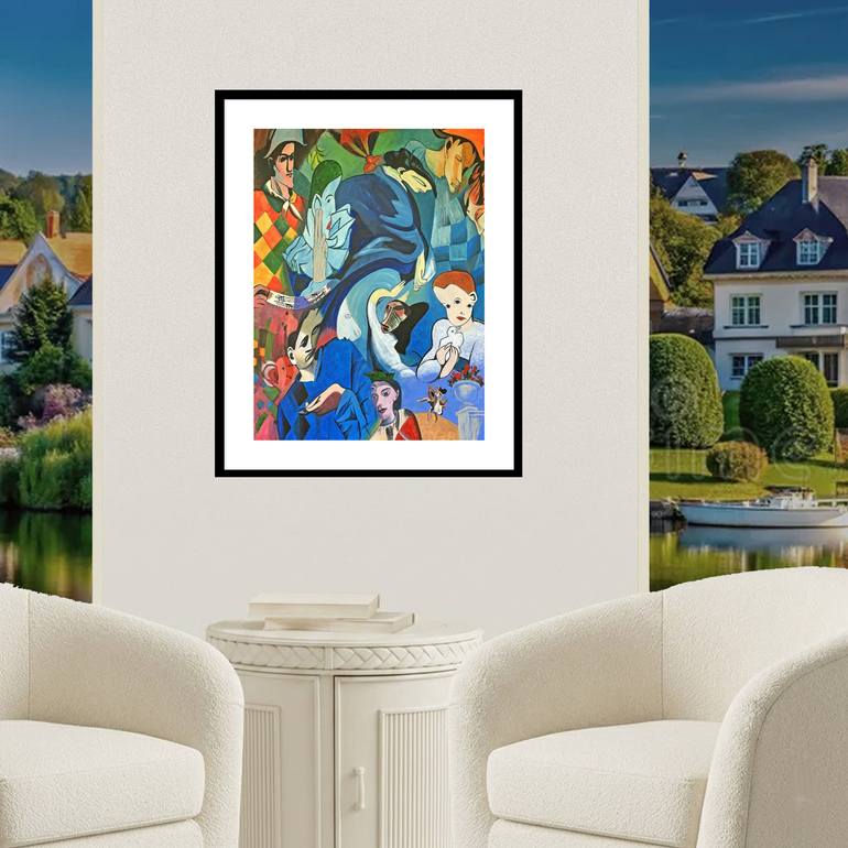 Original Abstract Expressionism People Painting by Darwin Stead Studio