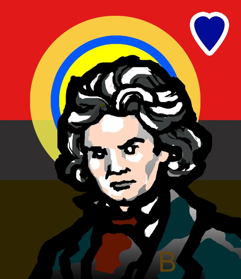 Cartoon Beethoven Drawing - cartoon media