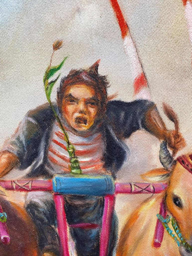 Original Romanticism Rural Life Painting by Java Indo Art And Paintings