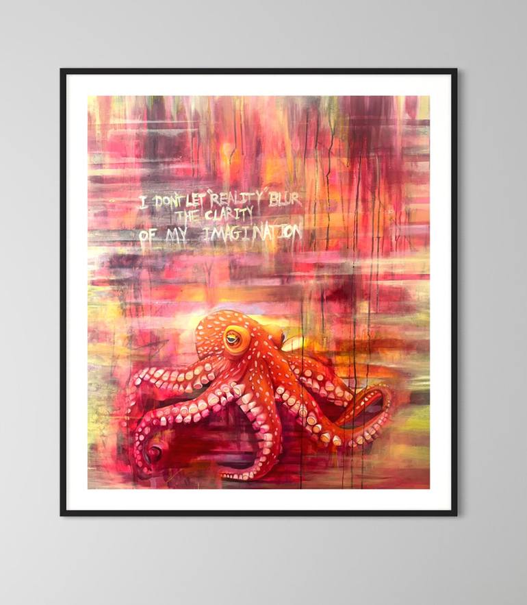 Original Abstract Animal Painting by Aino Katzir