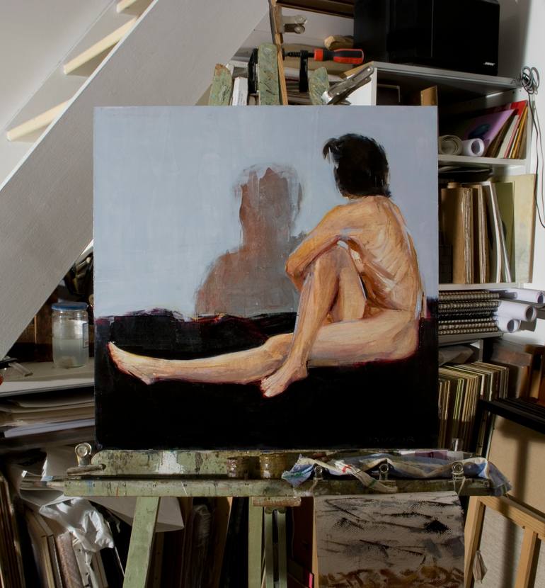 Original Figurative Nude Painting by Olivier Payeur