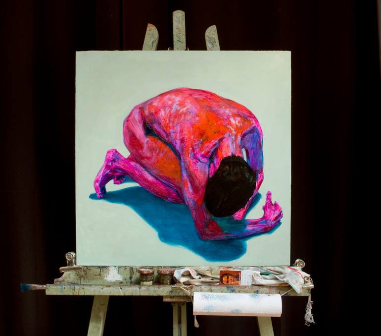 Original Figurative Nude Painting by Olivier Payeur
