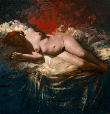 Print of Fine Art Nude Paintings by olivier payeur