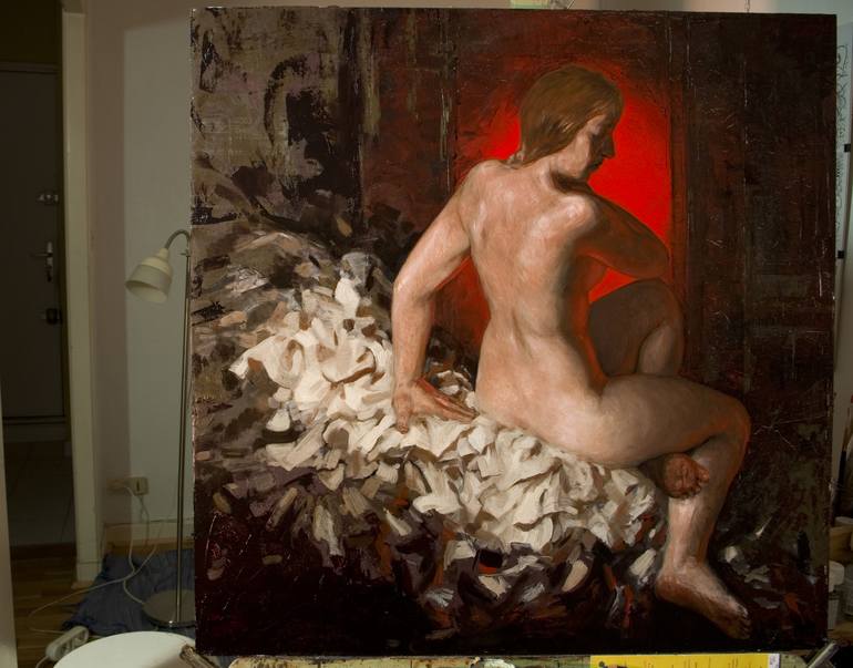 Original Nude Painting by olivier payeur