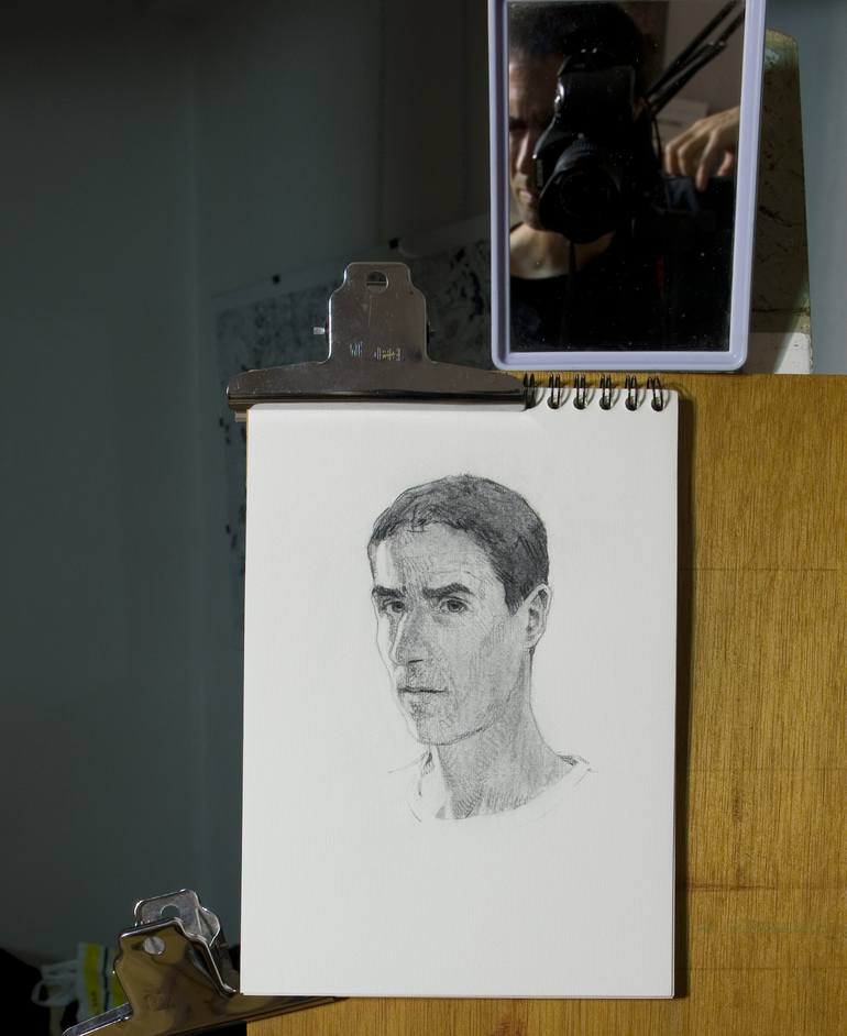 Original Portrait Drawing by olivier payeur
