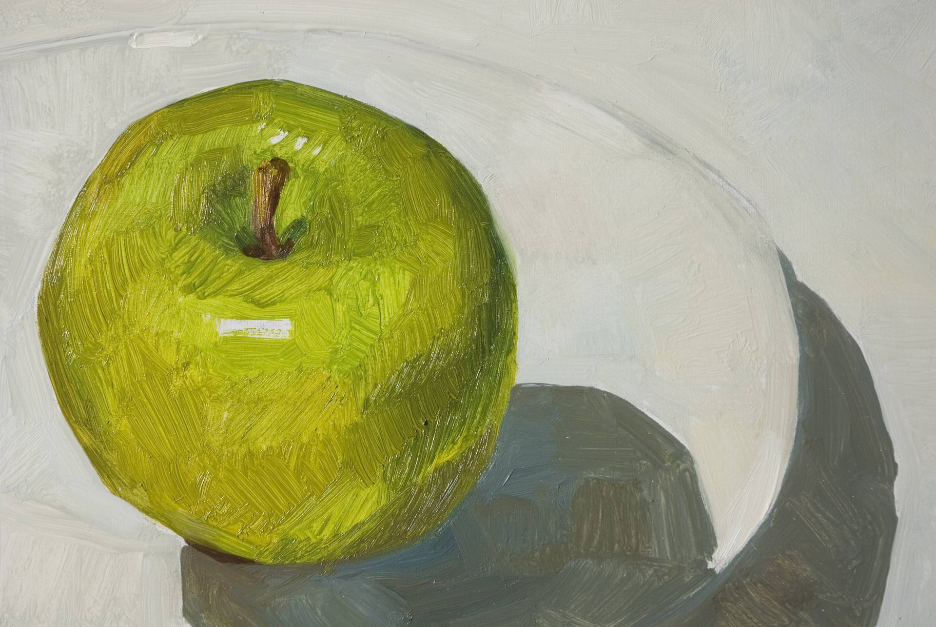 green apple still life