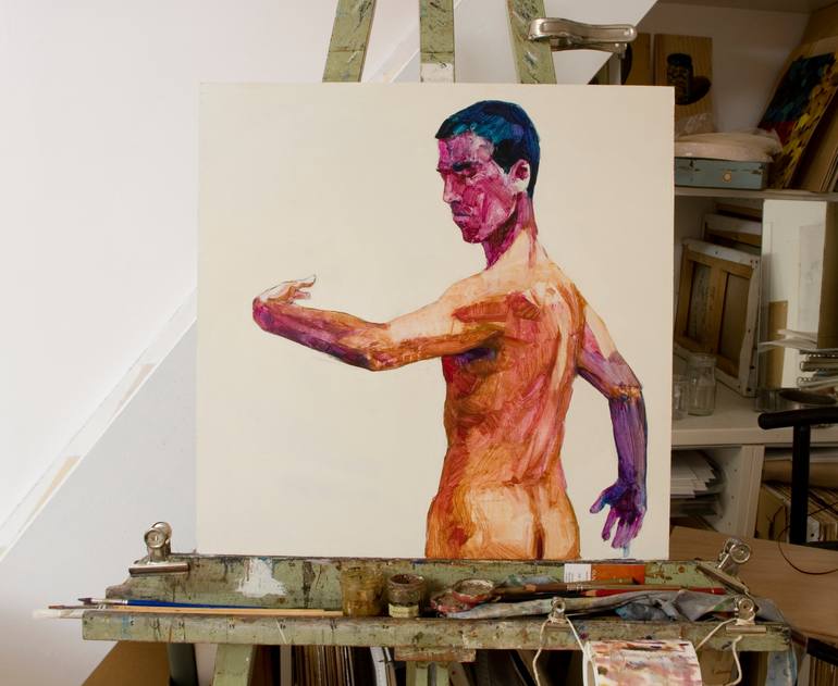 Original Expressionism People Painting by Olivier Payeur