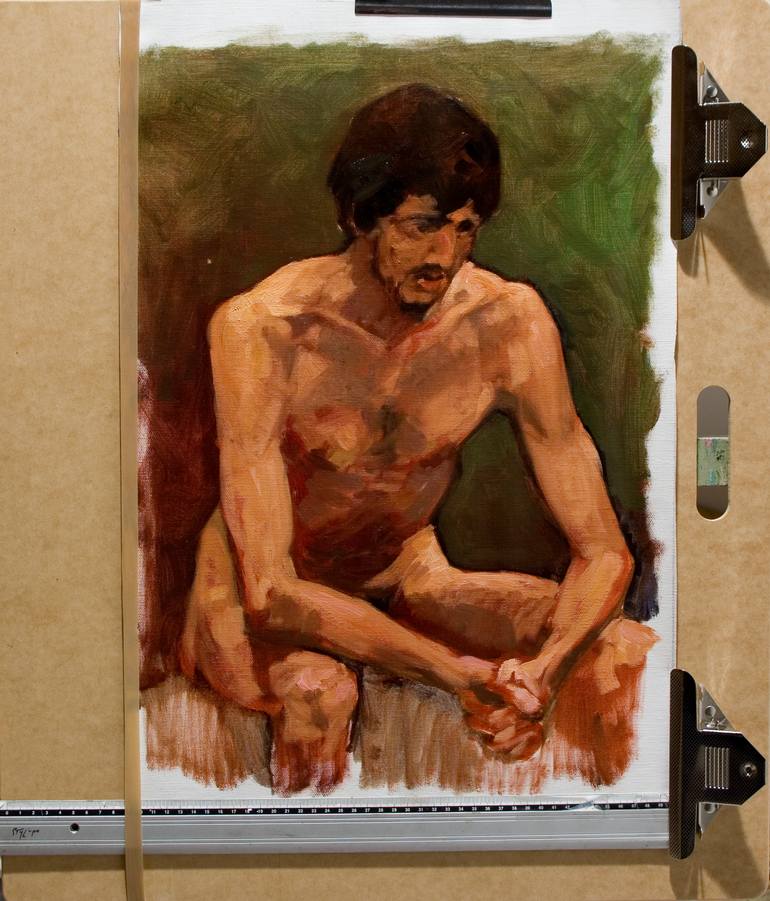 Original Abstract Expressionism People Painting by Olivier Payeur